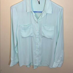 Ipekyol‎ Basics Mint Green Button-Up Blouse
